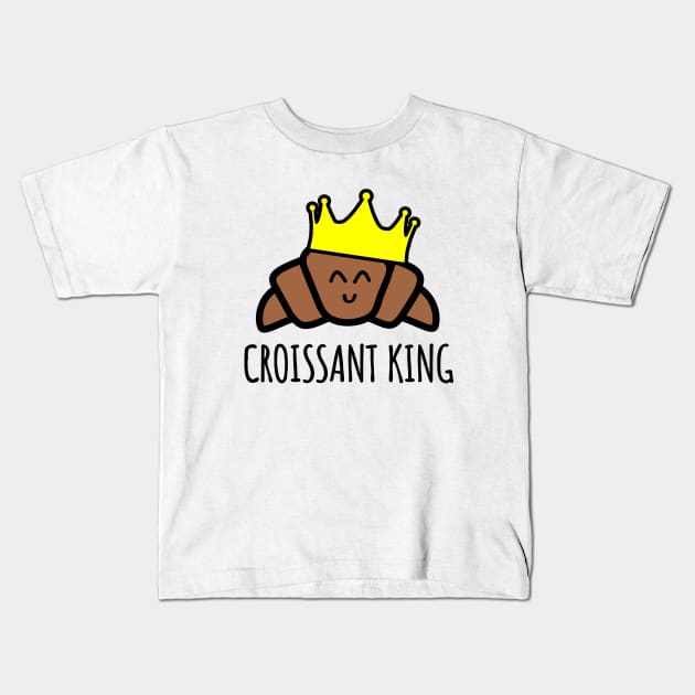 Croissant King Kids T-Shirt by LunaMay
